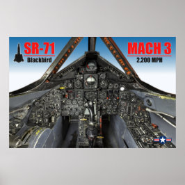 PÓSTER SR-71 BLACKBIRD COCKPIT