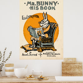 Póster Sr. Bunny, su libro - Adam L. Sutton Poster