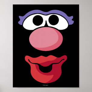 Póster Sr. Cabeza de Papa Halloween Sra. Cabeza de Papa G