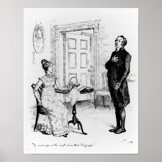 Póster Sr. Collins y Elizabeth (Frente)