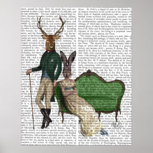 Póster Sr. Deer y Sra. Rabbit
