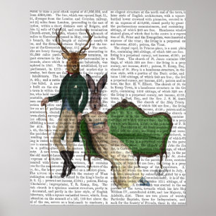 Póster Sr. Deer y Sra. Rabbit