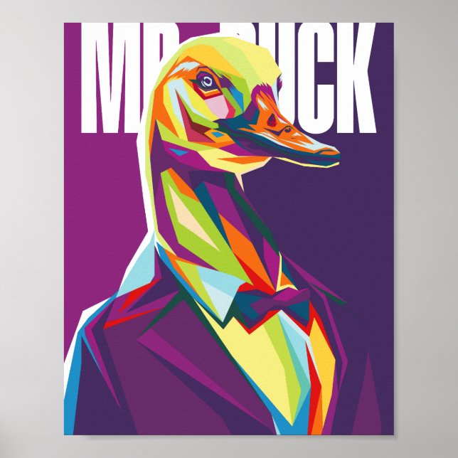 Póster Sr. Duck Pop Art (Frente)