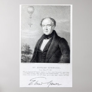 Póster Sr. Edward Spencer, litografía por día y Haghe