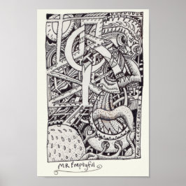 Póster Sr. Emptyful, Dibujo de tinta