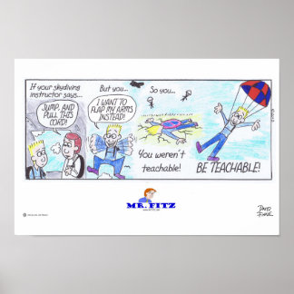Póster Sr. Fitz: Sé didáctico 2 - ¡Buceo!