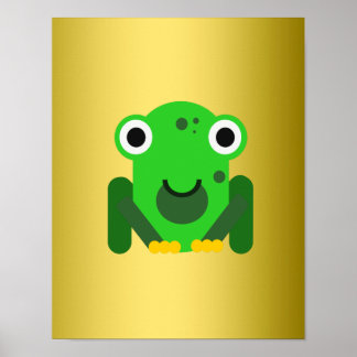 Póster Sr. Frog verde personalizado