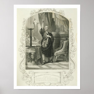 Póster Sr. George Bennett como Apemantus, escena 2 del pr