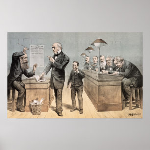 Póster Sr. Gladstone y sus vendedores