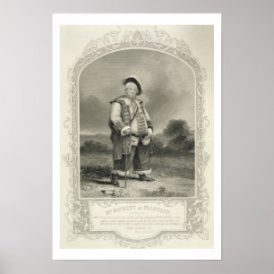 Póster Sr. Hackett como Falstaff, en la primera parte de