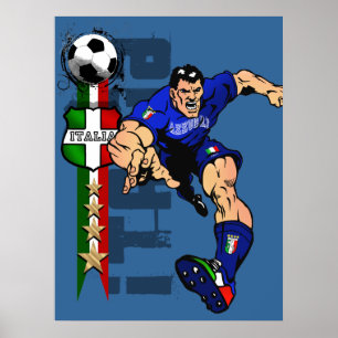 Póster Sr. Italiano Stallion Forza Azzurri Italia regalo