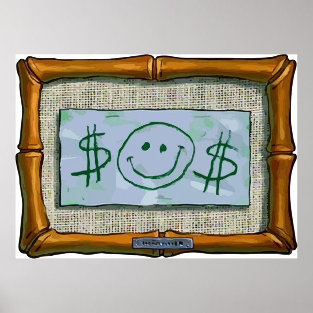 Póster Sr. Krabs Primer Dólar (Frente)