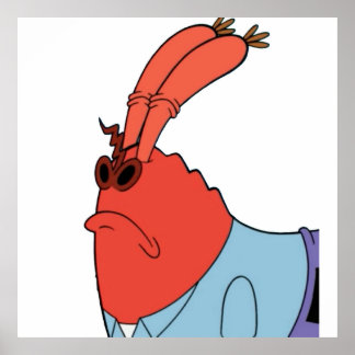 Póster Sr. Krabs Sniffing