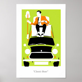 Póster Sr. Mister Bean clásico Mini Poster de coche