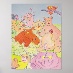 Póster Sr. Moose y Amigos (parte 1 de un tríptico)