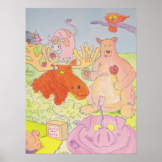 Póster Sr. Moose y Amigos (parte 1 de un tríptico) (Frente)