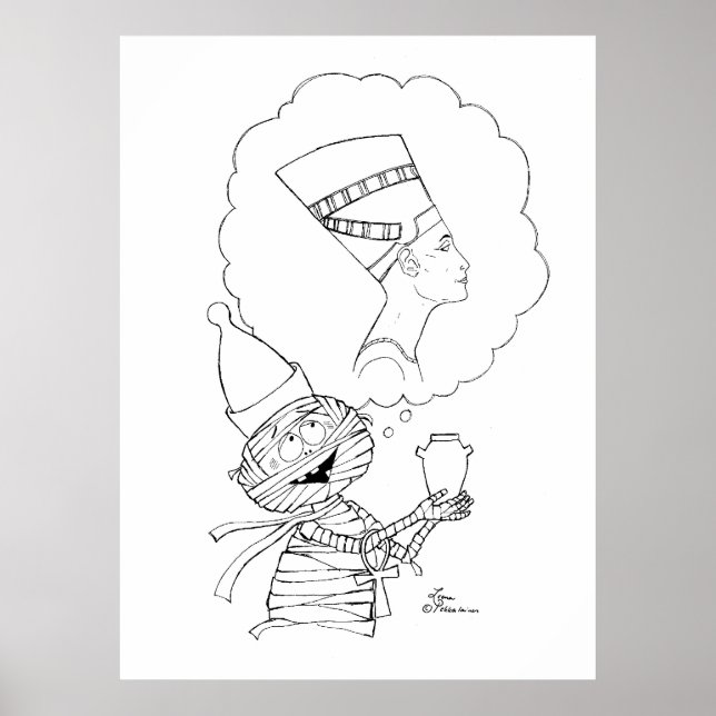 Póster Sr. Mummific enamorado (Frente)