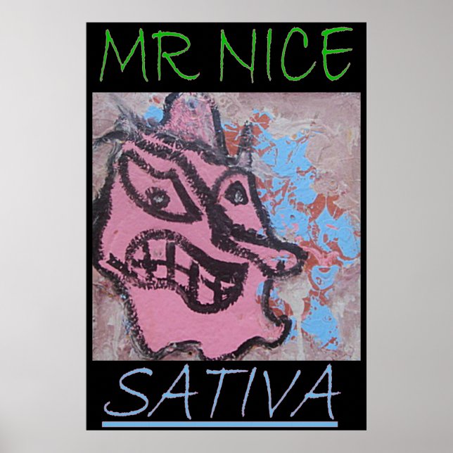 PÓSTER SR. NICE SATIVA (Frente)