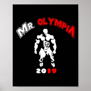 Póster Sr. Olympia 2019 Gym Bodybuilding Fitness Workout