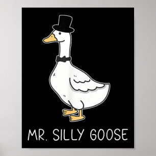 Póster Sr. Silly Goose Pareja Matando Bodas Funny Hombres