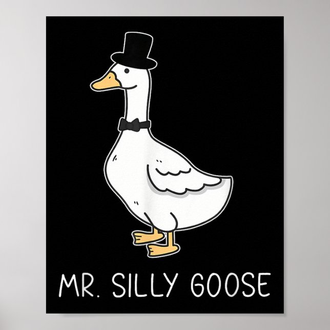 Póster Sr. Silly Goose Pareja Matando Bodas Funny Hombres (Frente)