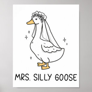 Póster Sr. Silly Goose Y Sra. Silly Goose Couple Matchi
