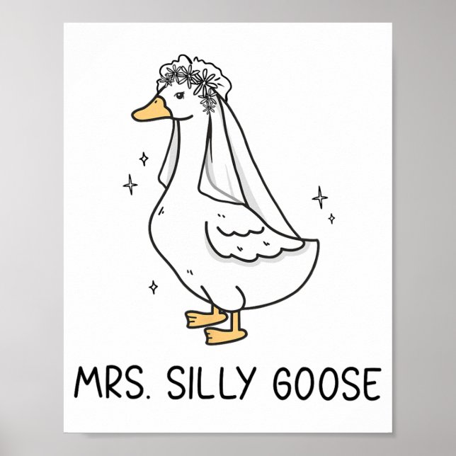 Póster Sr. Silly Goose Y Sra. Silly Goose Couple Matchi (Frente)
