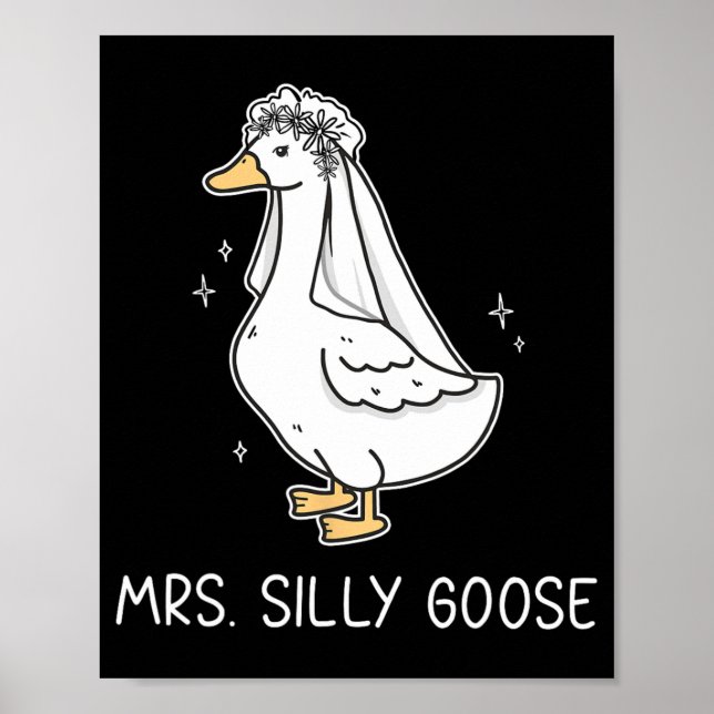 Póster Sr. Silly Goose Y Sra. Silly Goose Couple Matchi (Frente)