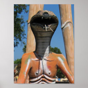 Póster Sr. Snake AKA Cobra Jefe ... Infierno Budista