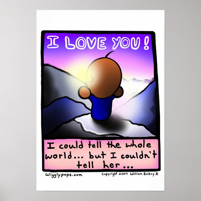 Póster Sr. Wigglypops I Love You Poster (Frente)