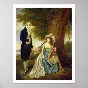 Póster Sr. y señora Fraser, c.1785-90 (aceite en lona)
