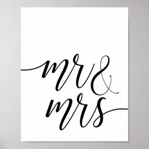 Póster Sr. y Sra. Boda