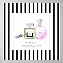 Sr. y Sra. Perfume Bottles Boda Personalizado