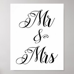 Póster Sr. y Sra., Poster De Mister Y Misses