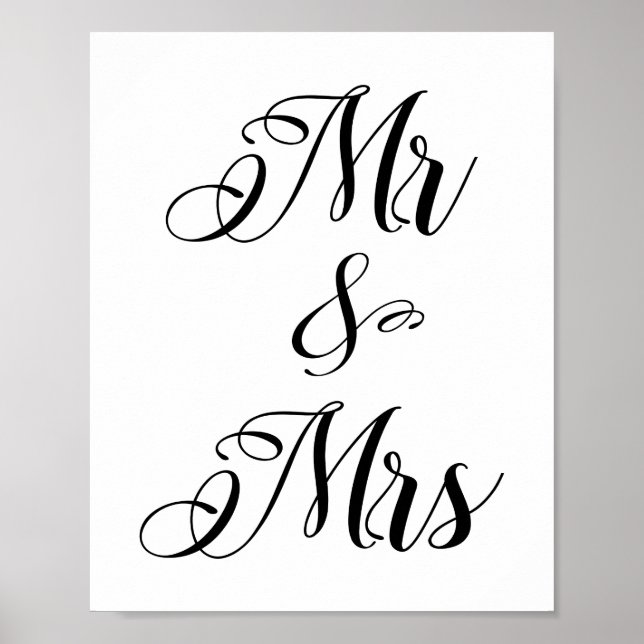 Póster Sr. y Sra., Poster De Mister Y Misses (Frente)