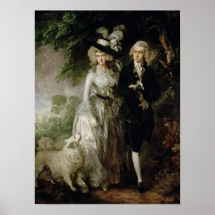 Póster Sr. y Sra. William Hallett , c.1785