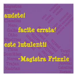 Póster Sra. Frizzle in Latin