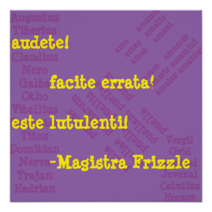 Póster Sra. Frizzle in Latin