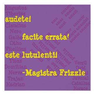 Póster Sra. Frizzle in Latin