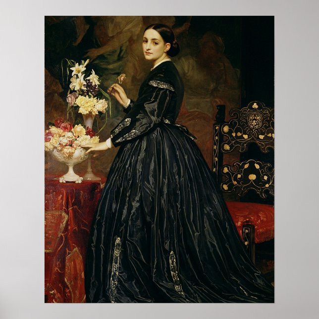 Póster Sra. James Guthrie, c.1864-5 (aceite sobre lienzo) (Frente)