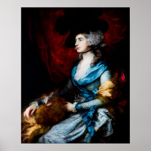 Póster Sra. Siddons por Thomas Gainsborough