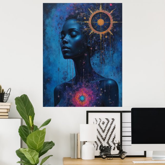 Póster Sra. Tarot (Oficina en casa)