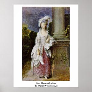 Póster Sra. Thomas Graham De Thomas Gainsborough