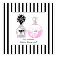 Sra. y Sra. Perfume Bottles Boda personalizada