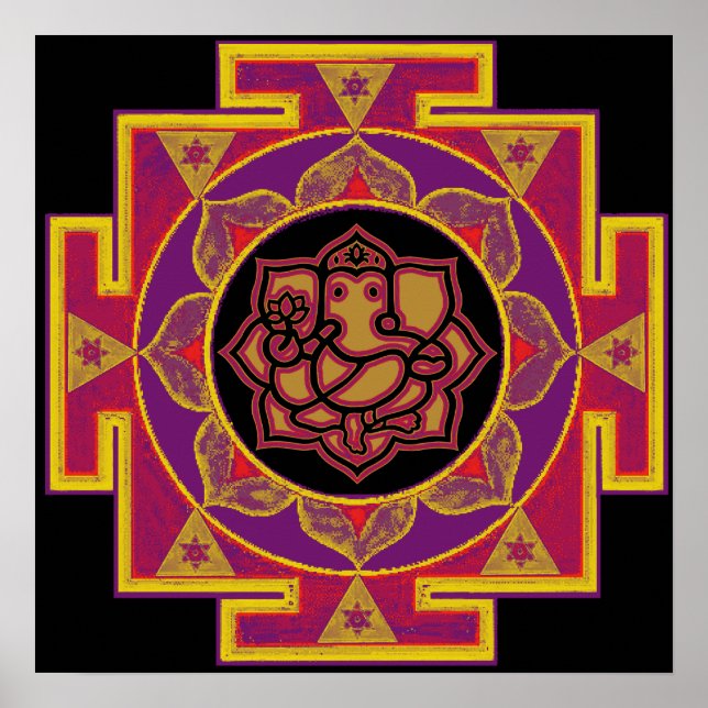 Póster Sri Ganesh Yantra (Frente)