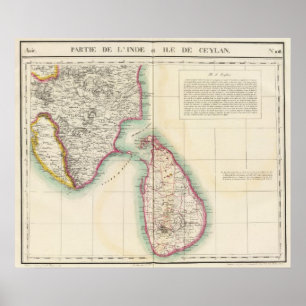 Póster Sri Lanka, la India 108