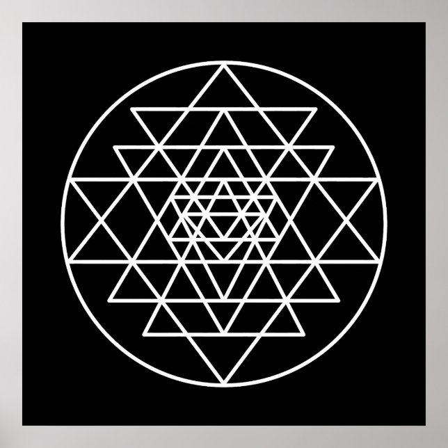 Póster Sri Yantra (Frente)