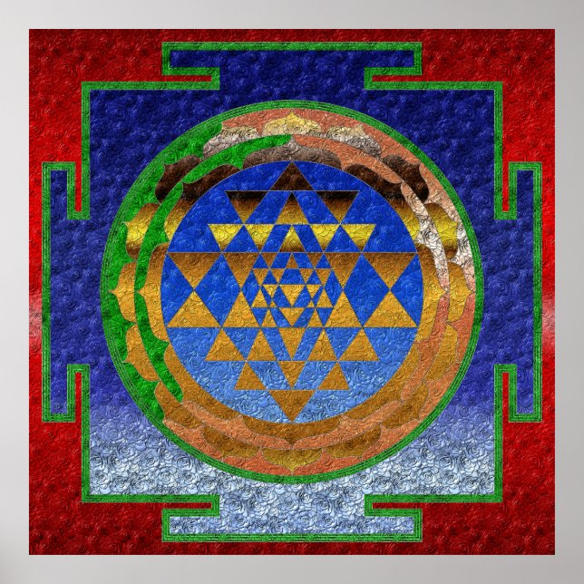 Póster Sri Yantra (Frente)