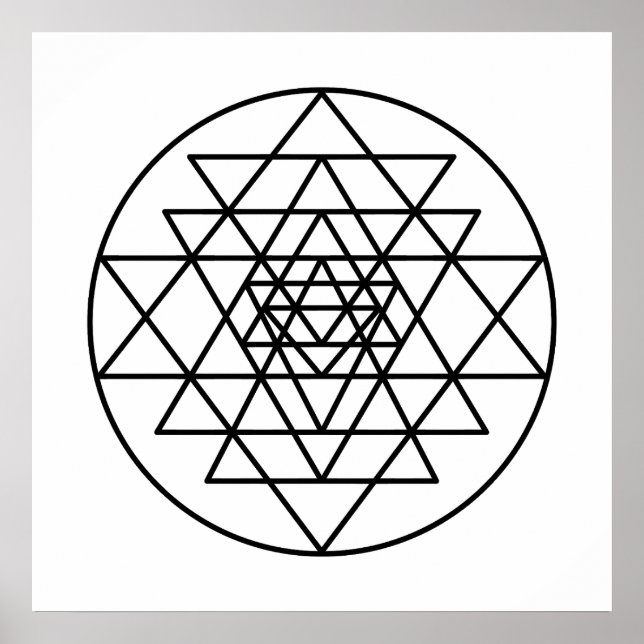Póster Sri Yantra (Frente)