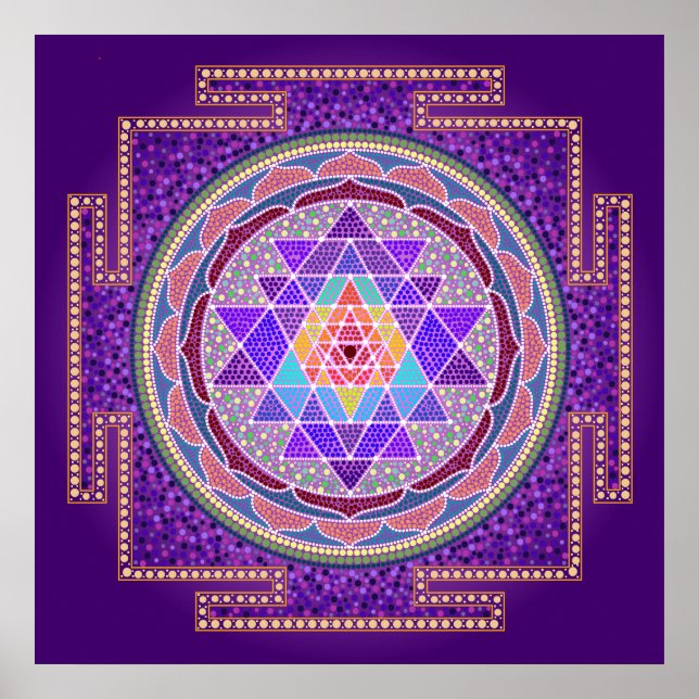 Póster Sri Yantra (Frente)